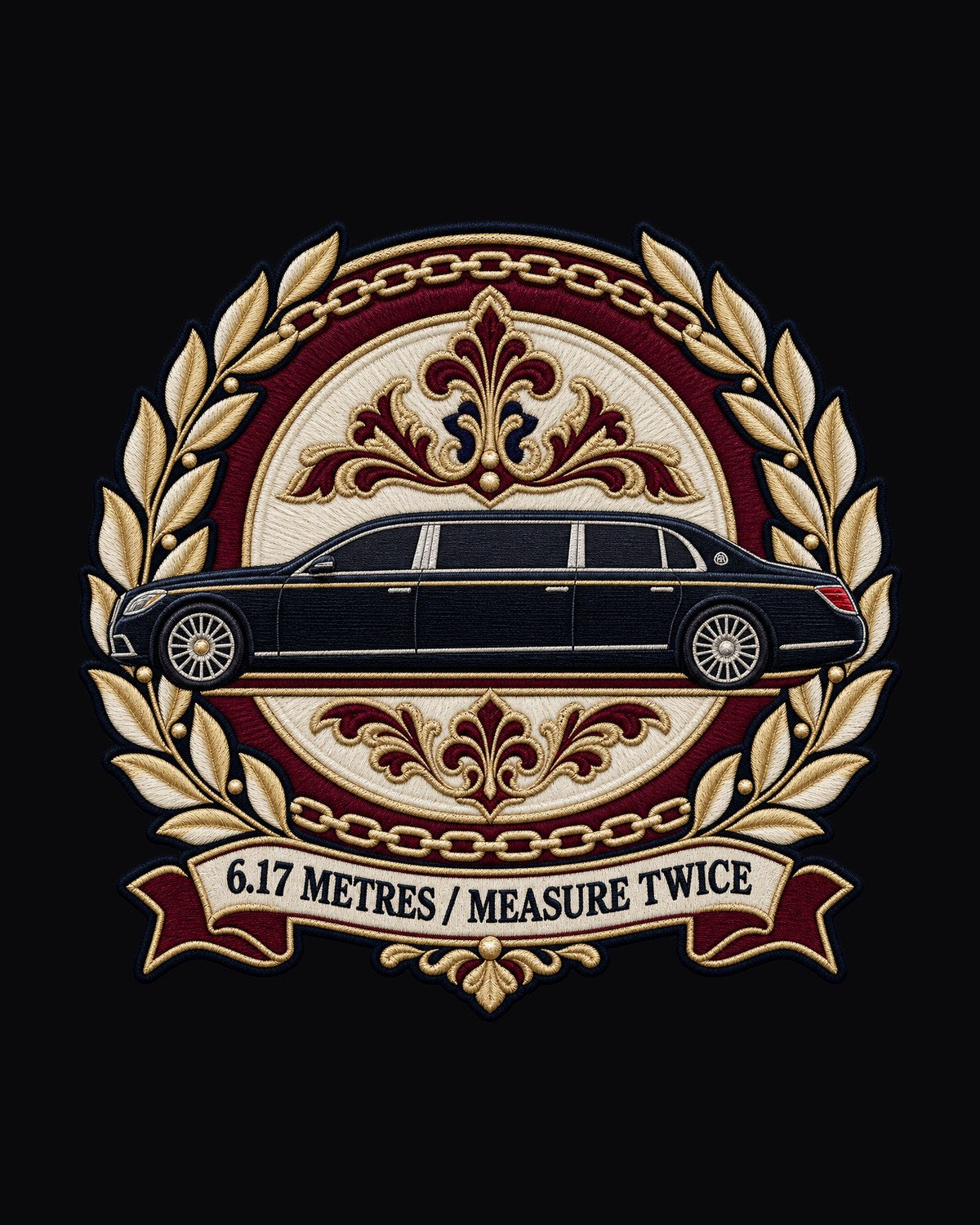Maybach 62 W240 Opera Window Crest Shirt, Measure Twice design only