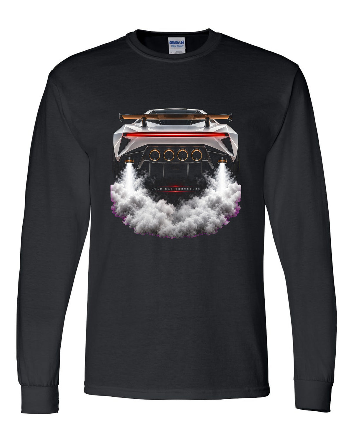 Tesla Roadster Cold Gas Long Sleeve Black front