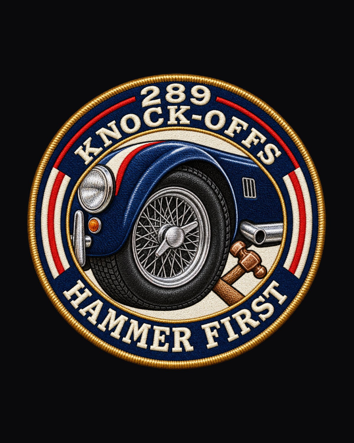 Shelby Cobra 289 CSX2000 Knock-Off Hammer Crest Shirt design only
