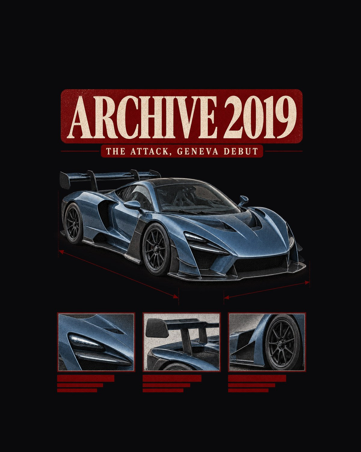 Koenigsegg Jesko Attack Archive 2019 Geneva Debut Panel Shirt design only
