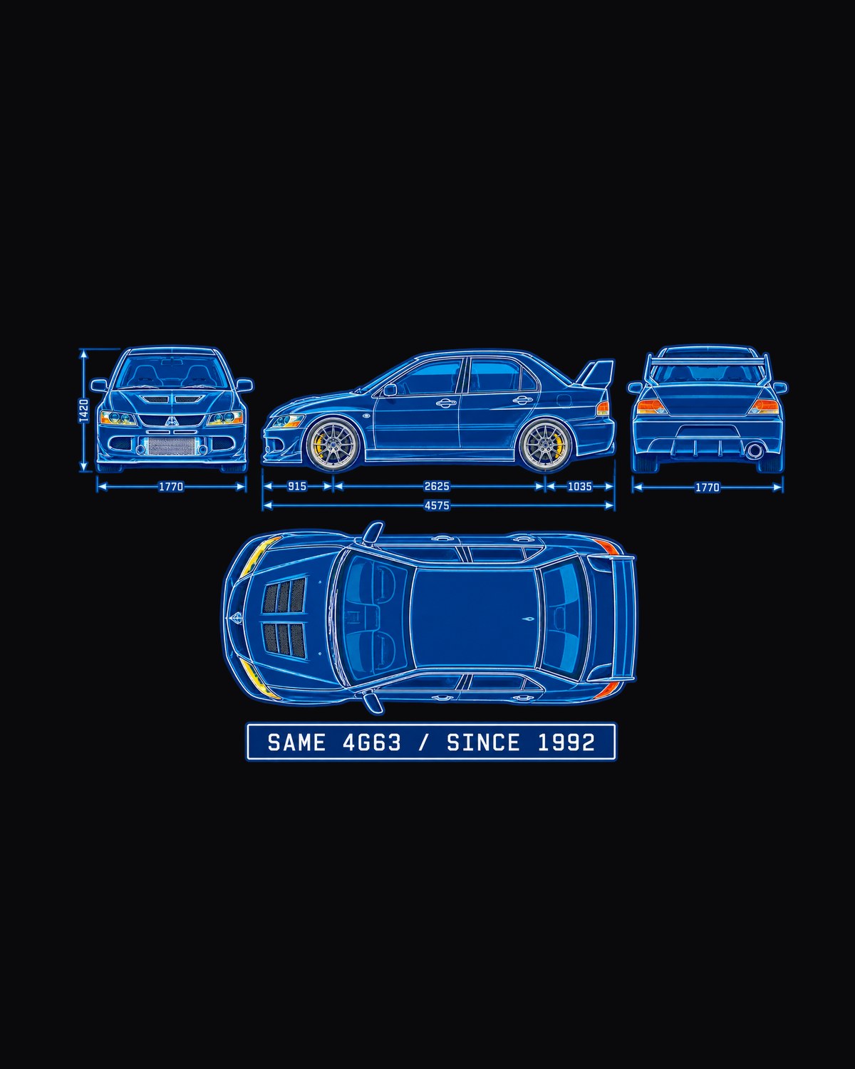 Mitsubishi Evo IX CT9A Boost Gauge Patch Shirt, Car Guy Tee design only