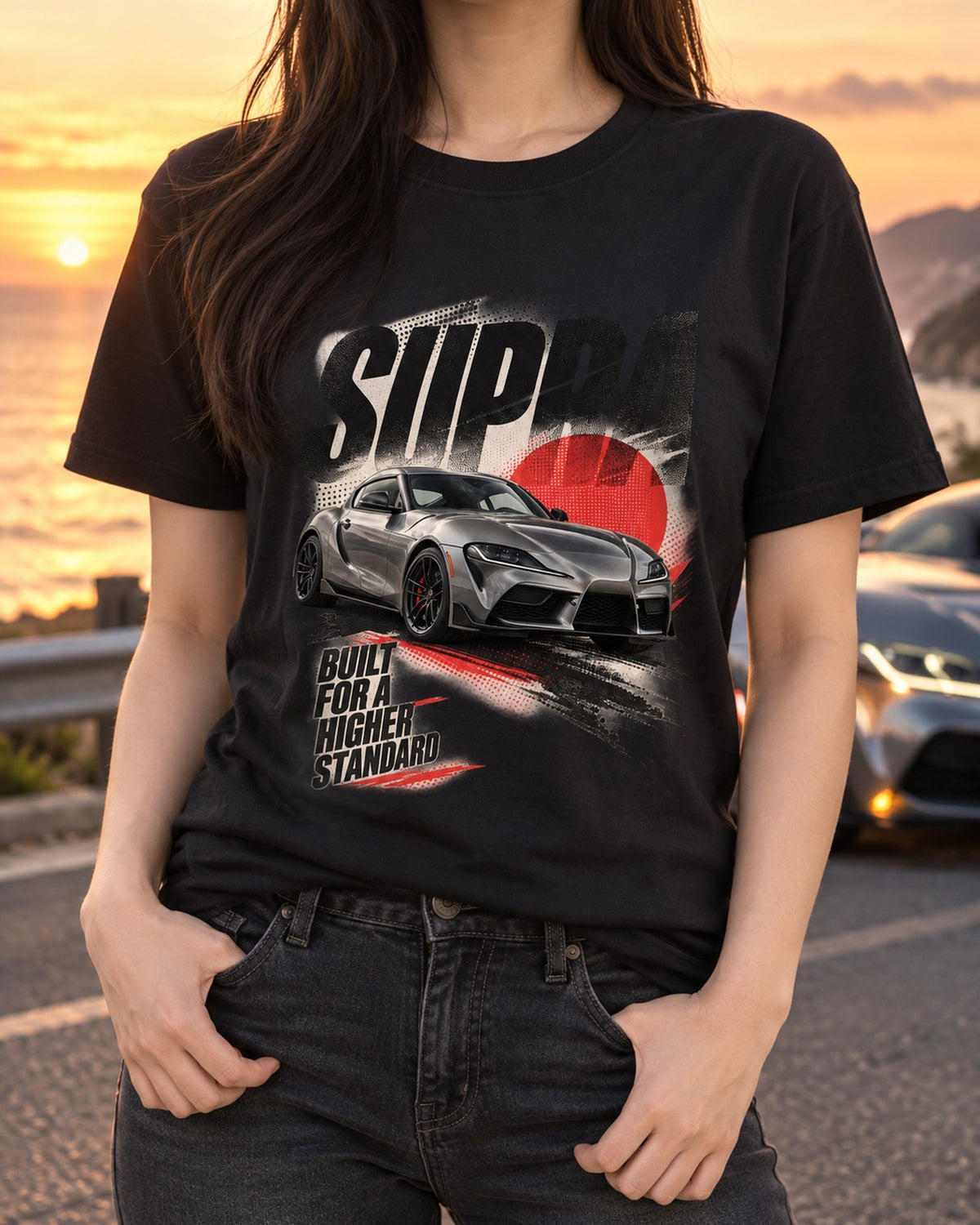 GR Supra A91-MT Manual Cockpit Rev-Match Shirt, IMT Gift T-Shirt Black worn hero