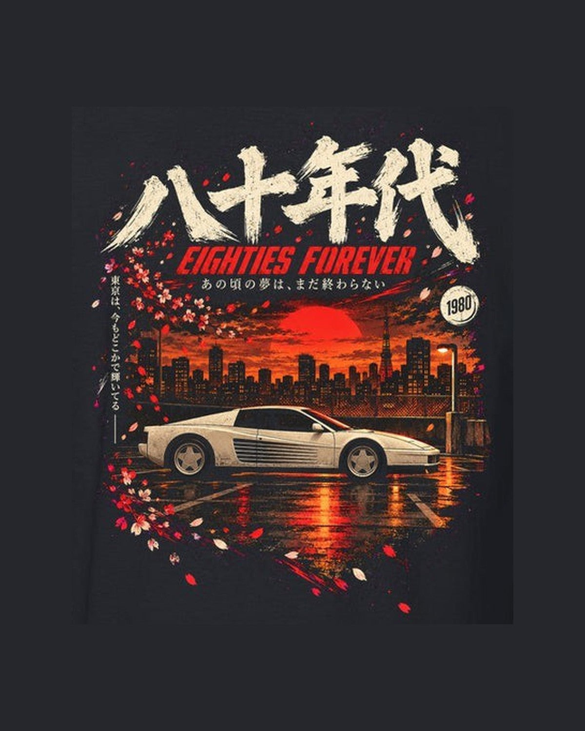 Ferrari Testarossa Eighties Forever Shirt, Hoodie & More design only