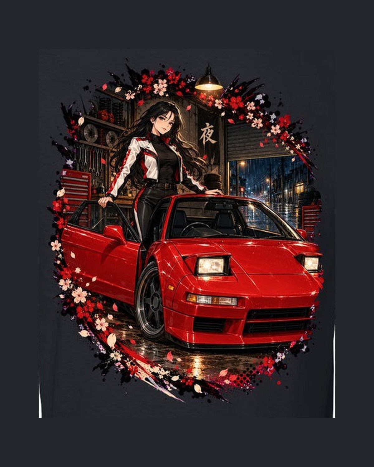 Honda NSX NA1 Anime Girl Shirt, Hoodie & More design only