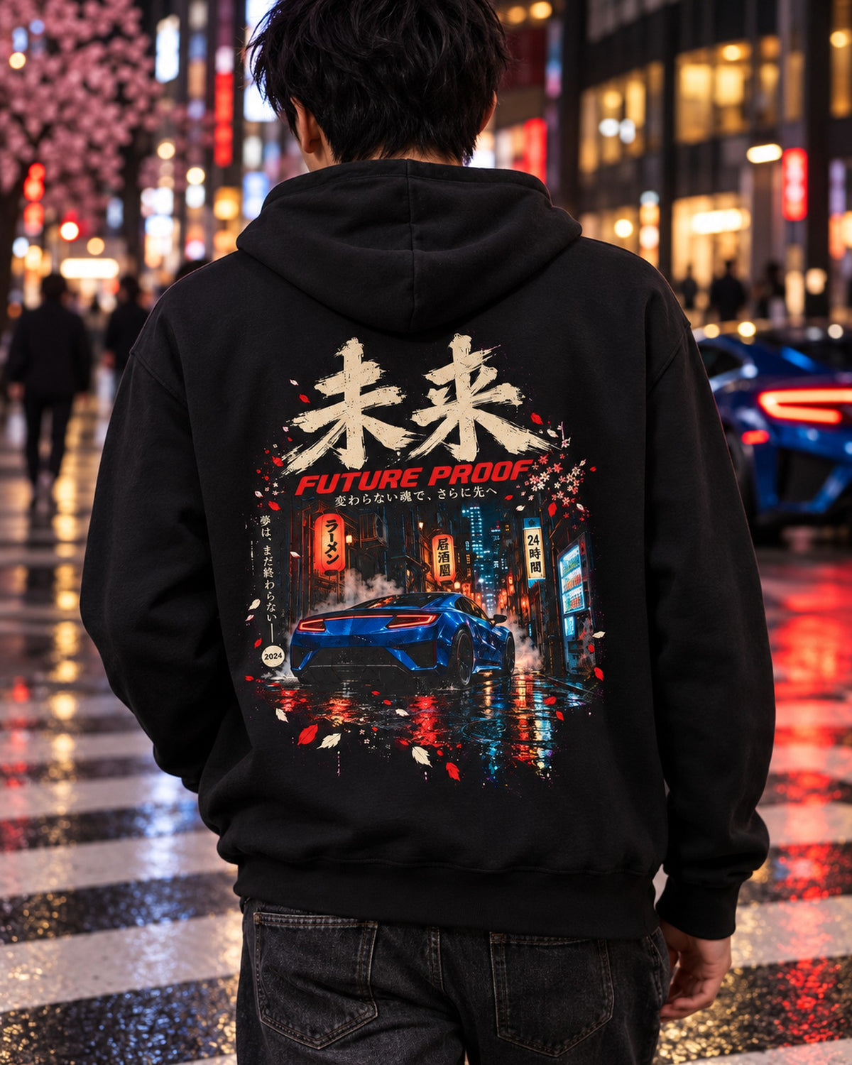 Acura NSX NC1 Future Proof Shirt, Hoodie & More Pull Over Hoodie Black worn hero