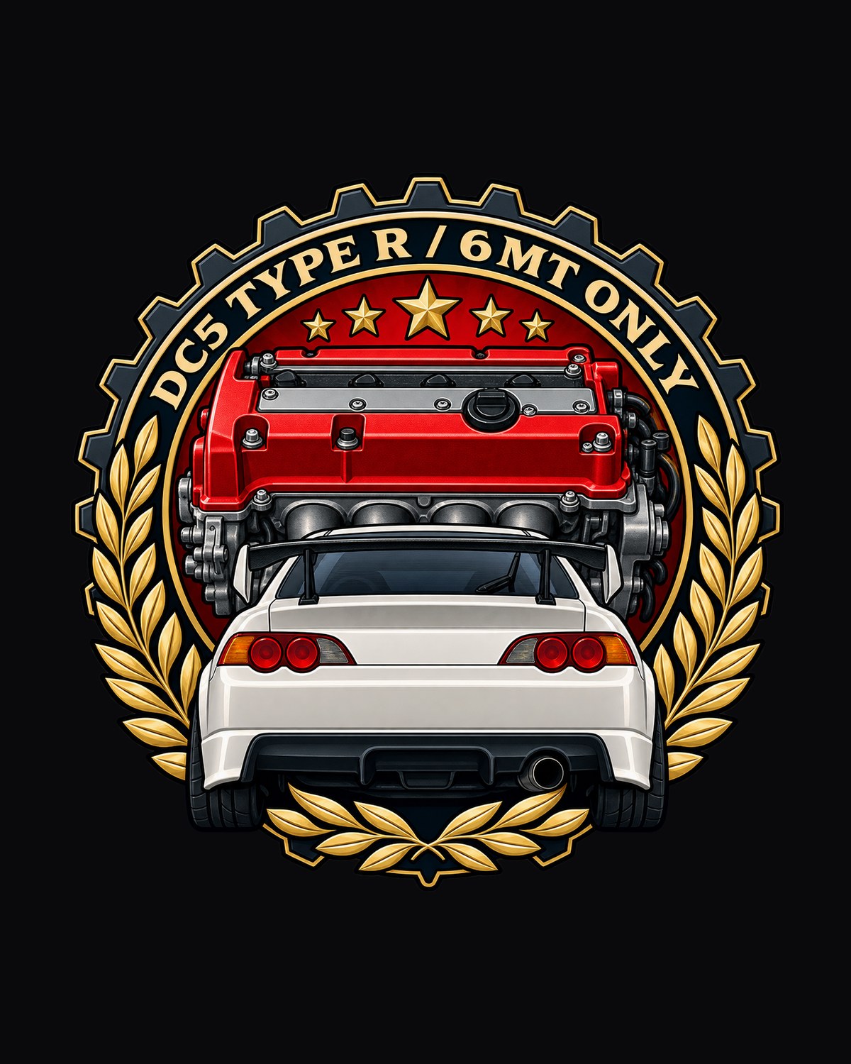 Honda Integra Type R DC5 K20A Night Touge Anime Tee design only