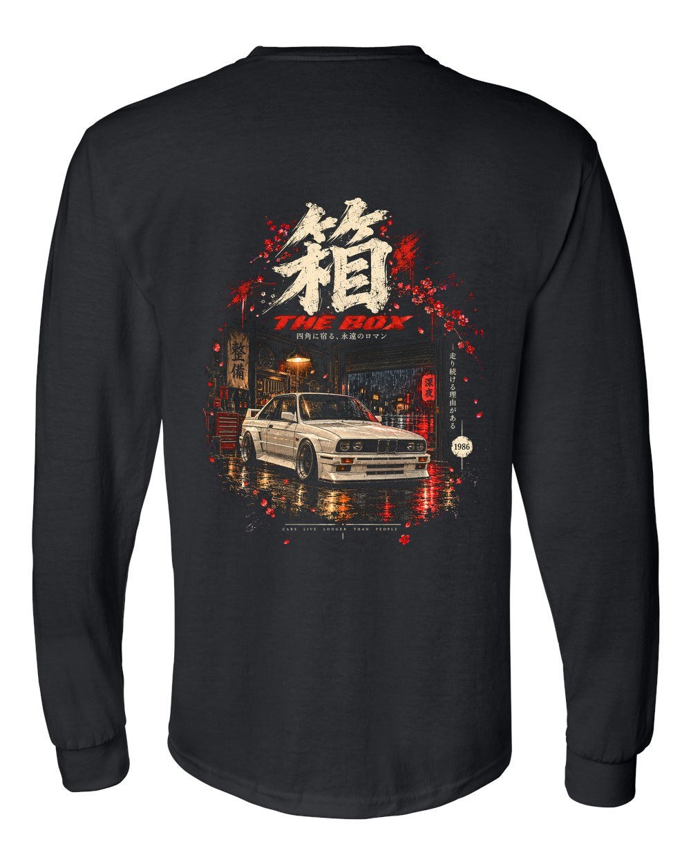 BMW M3 E30 Long Sleeve Black back