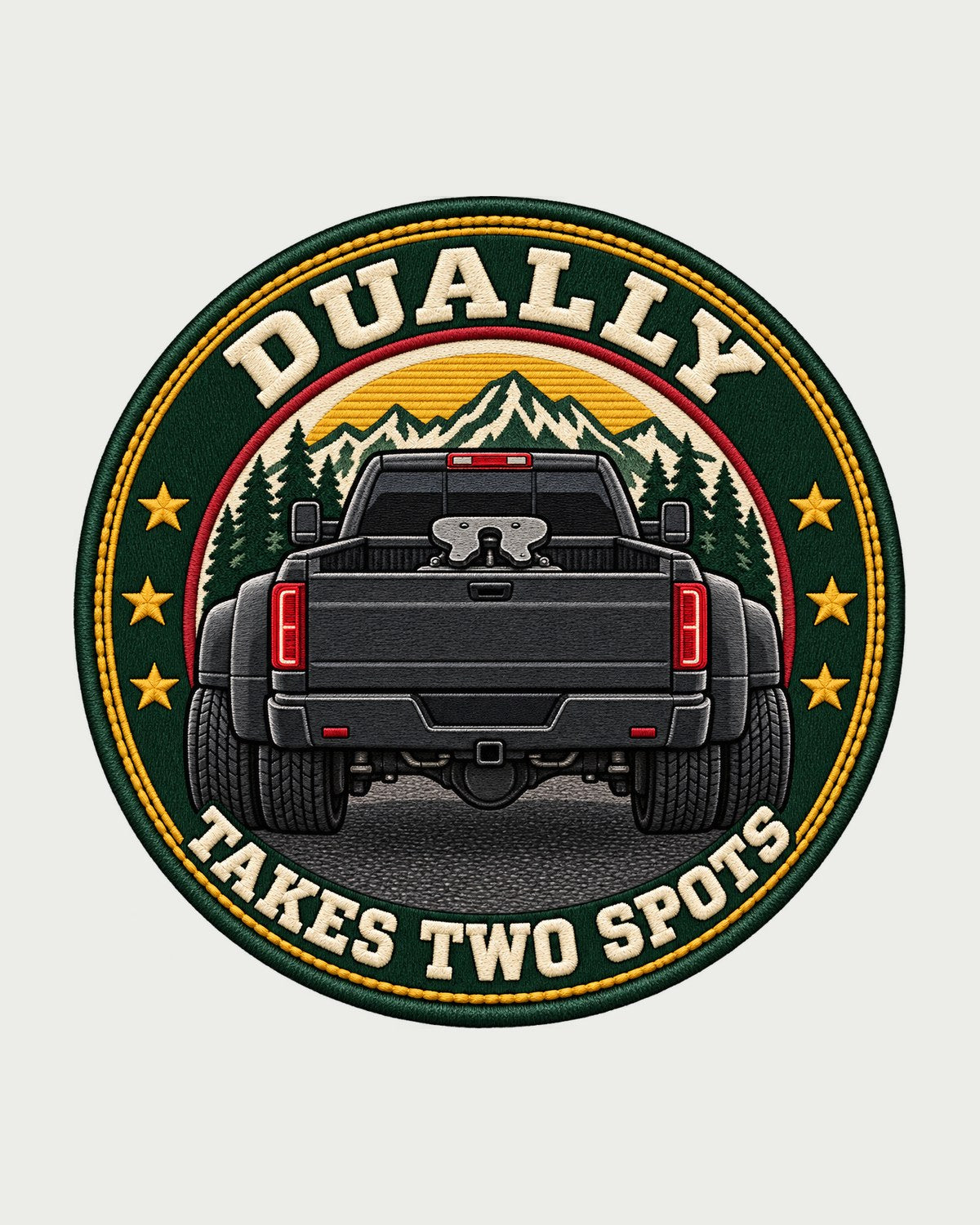 Ram HD 3500 Dually Fifth Wheel Crest Shirt, Takes Two Spots design only