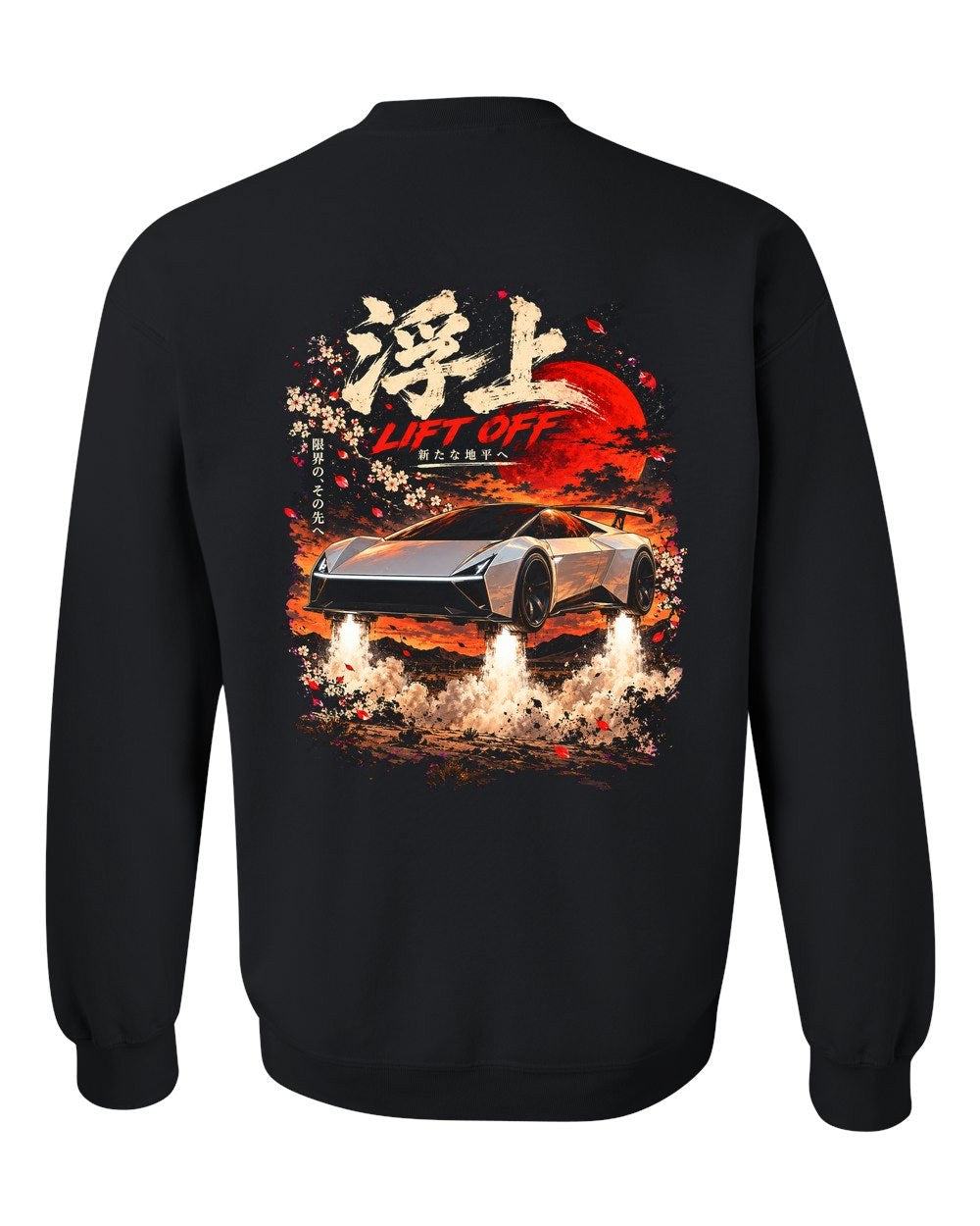 Tesla Roadster 2026 Lift Off Crewneck Black back