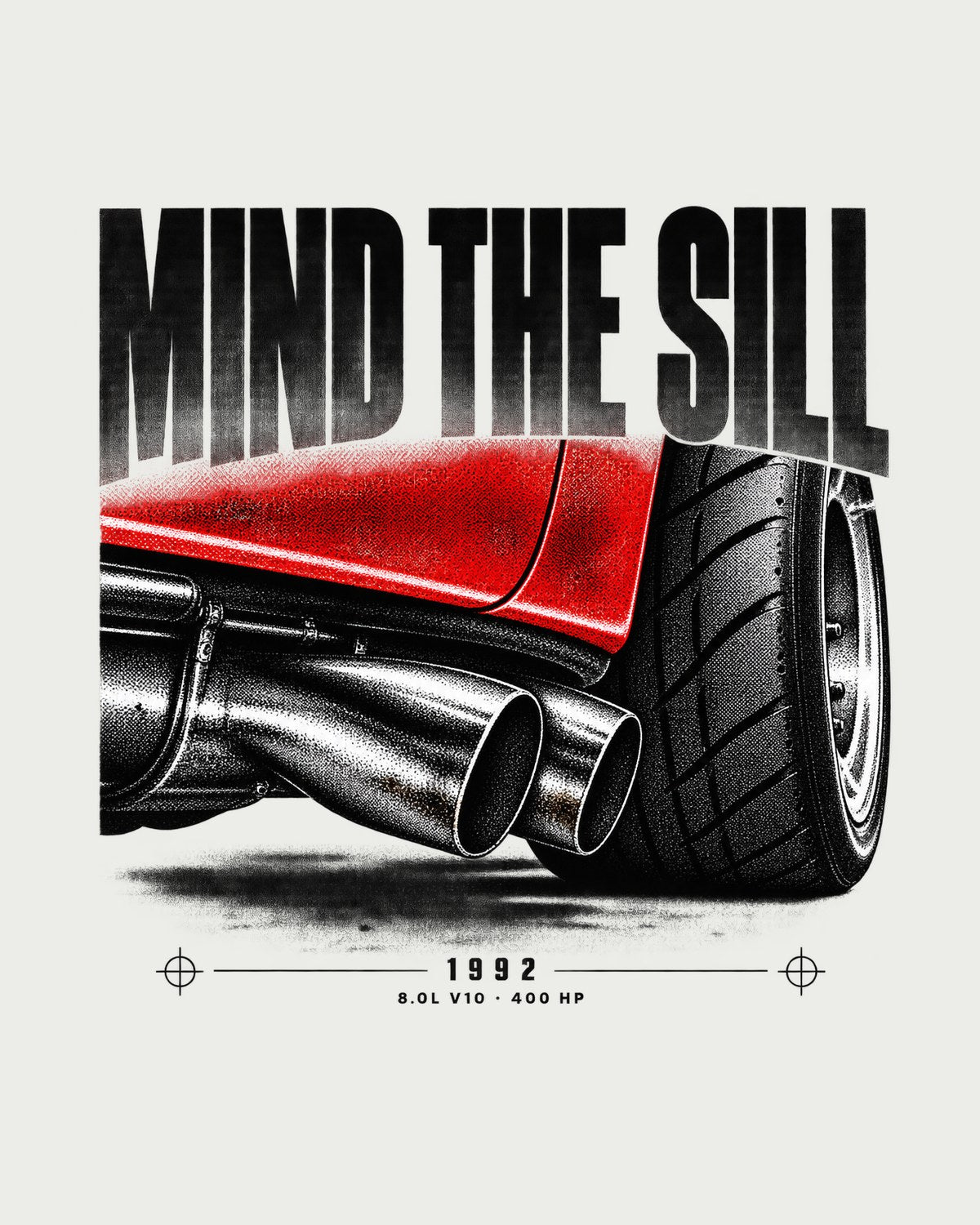 1992 Dodge Viper RT/10 SR I Taillight Detail Tee design only