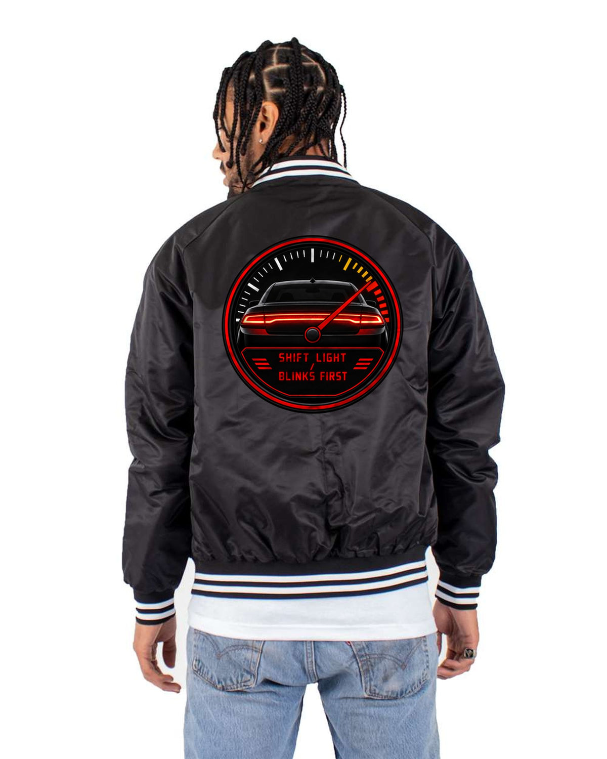 Hyundai Elantra N CN7 Shift Light HUD Gauge Shirt Bomber Jacket Black back