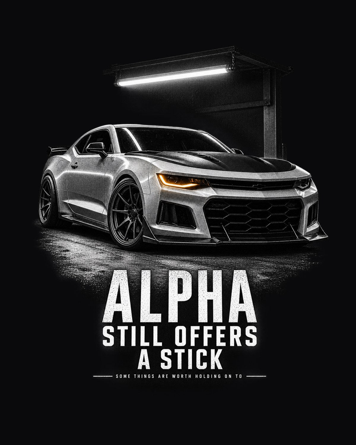 2018 Camaro SS 1LE Alpha Single Lamp Garage Night Shirt design only