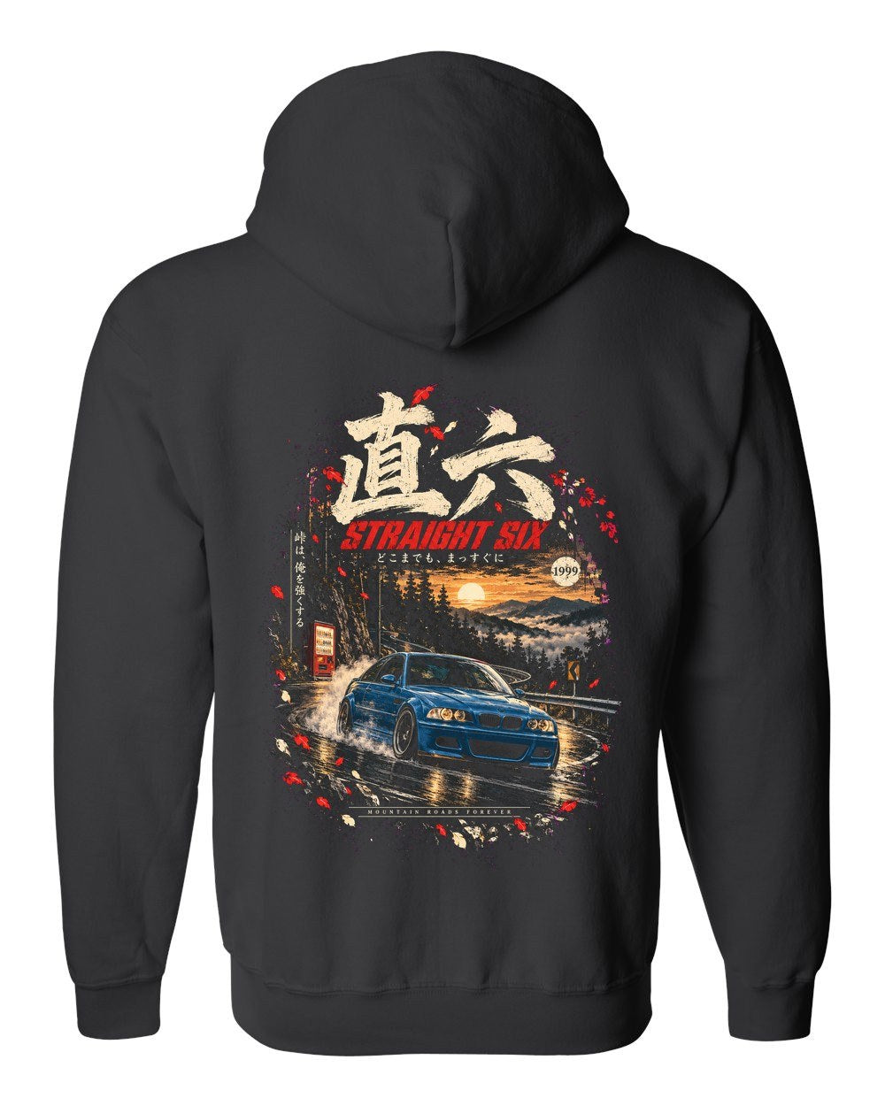 BMW M3 E46 Zip Hoodie Black back