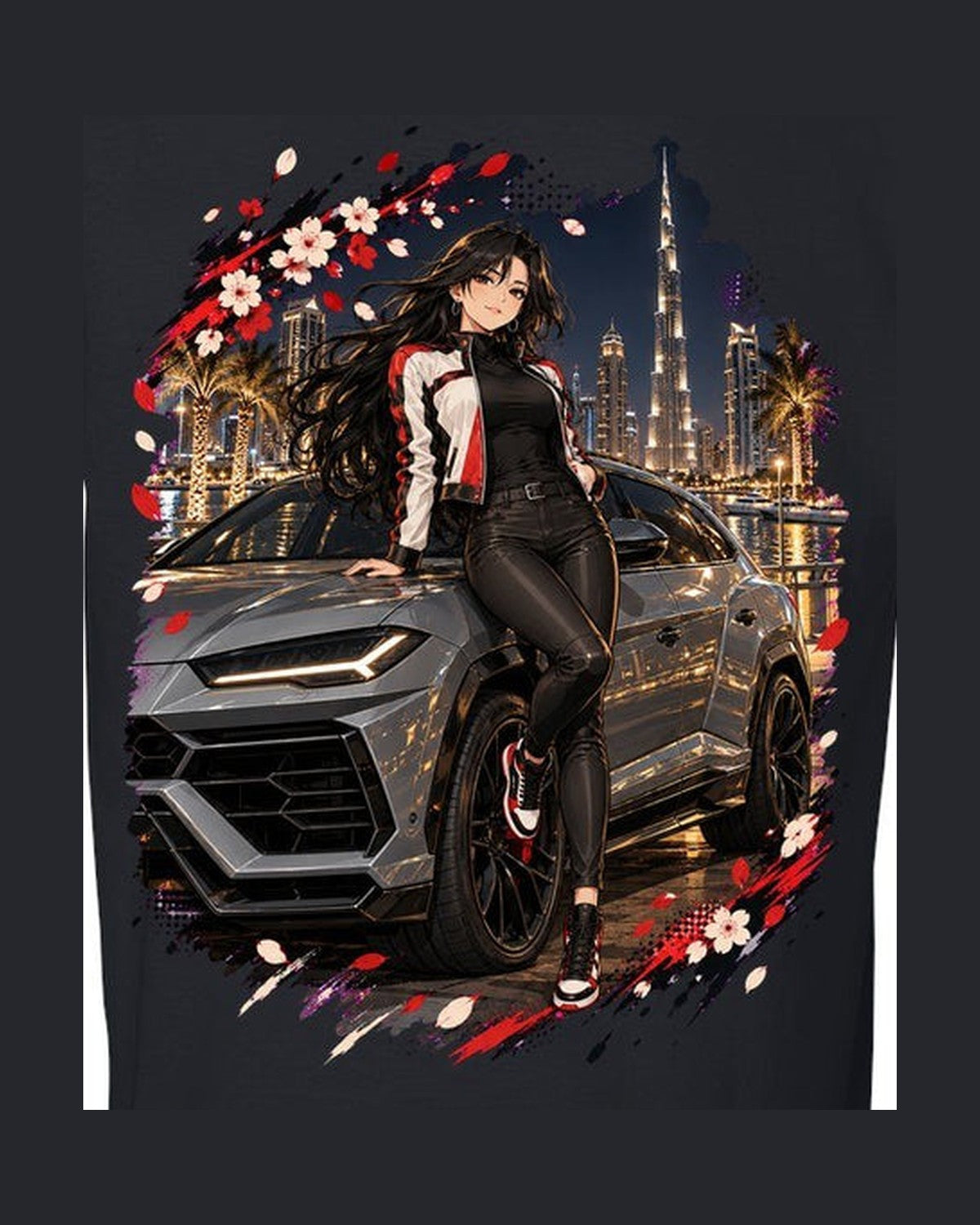 Lamborghini Urus Anime Girl Shirt, Hoodie & More design only