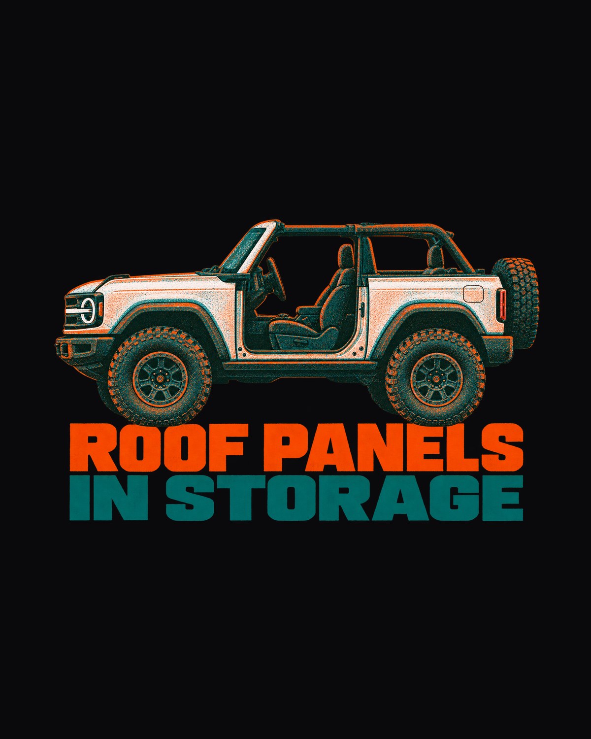 Ford Bronco 6G Two-Door U725 Riso Print Shirt, Bronco Owner Gift design only