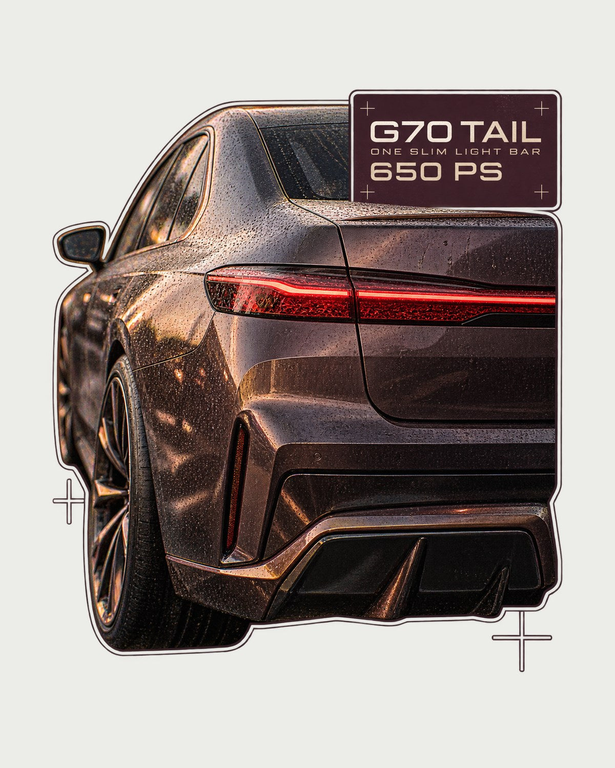 BMW i7 M70 xDrive G70 Taillight Macro Tee, Car Gift design only