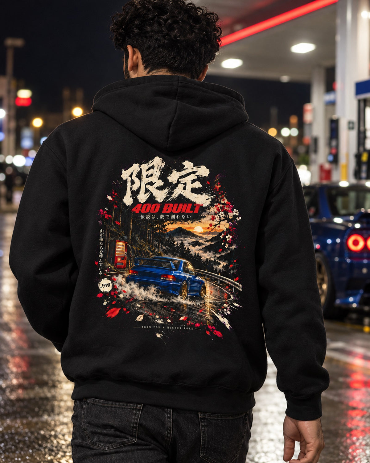 Subaru Impreza 22B 400 Built Shirt, Hoodie & More Pull Over Hoodie Black worn hero