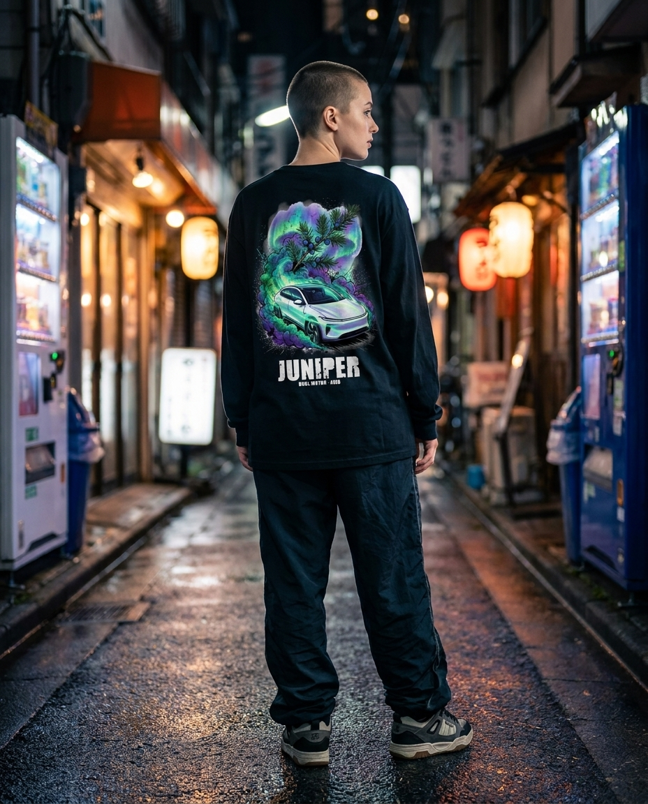 Black Long-Sleeve Tee street