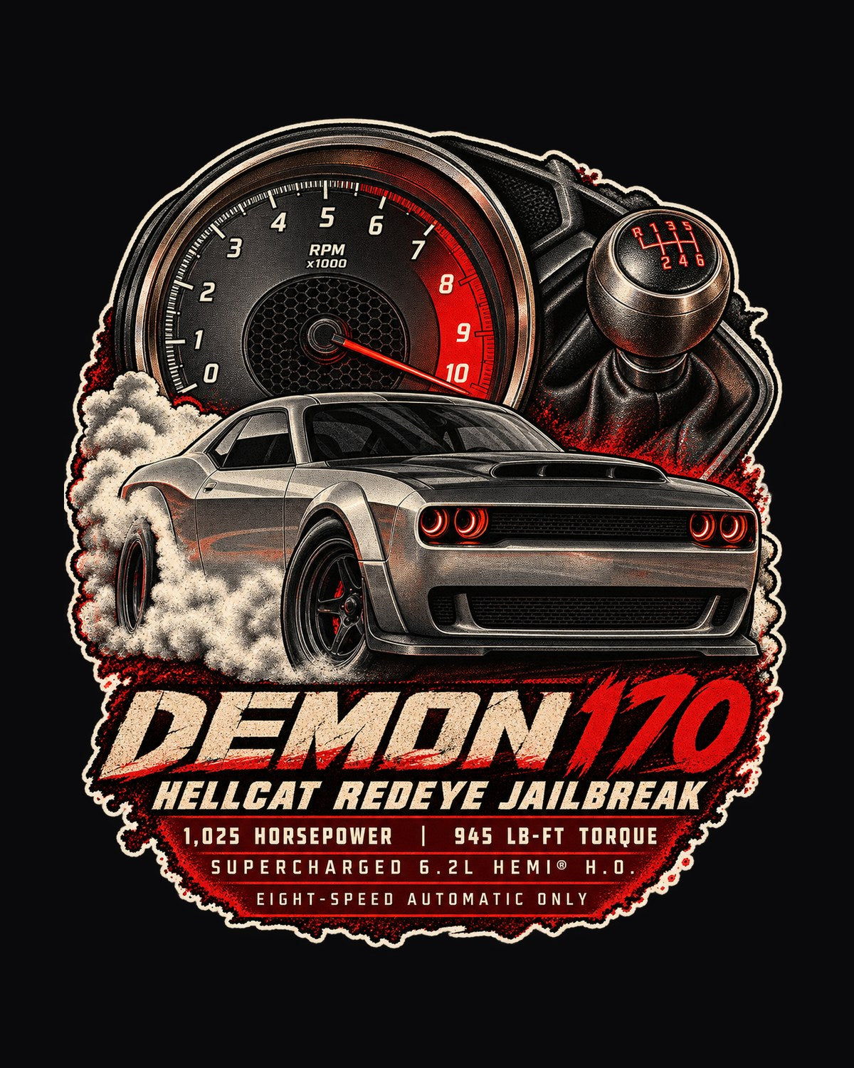 Ford Mustang Shelby GT350 S550 Gauge Cluster Car Shirt design only