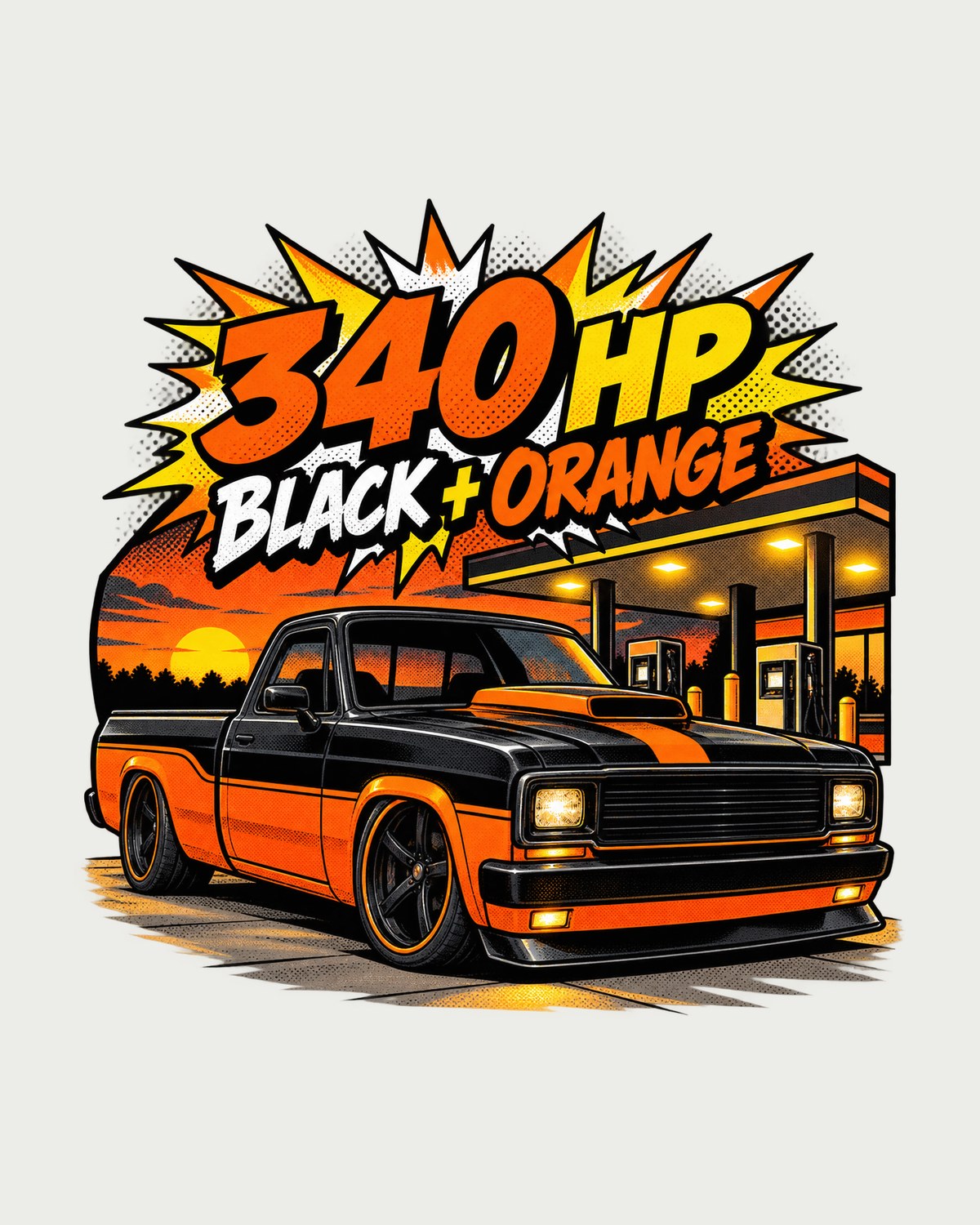 Ford F-150 SVT Lightning Harley Edition Pop-Art Shirt design only