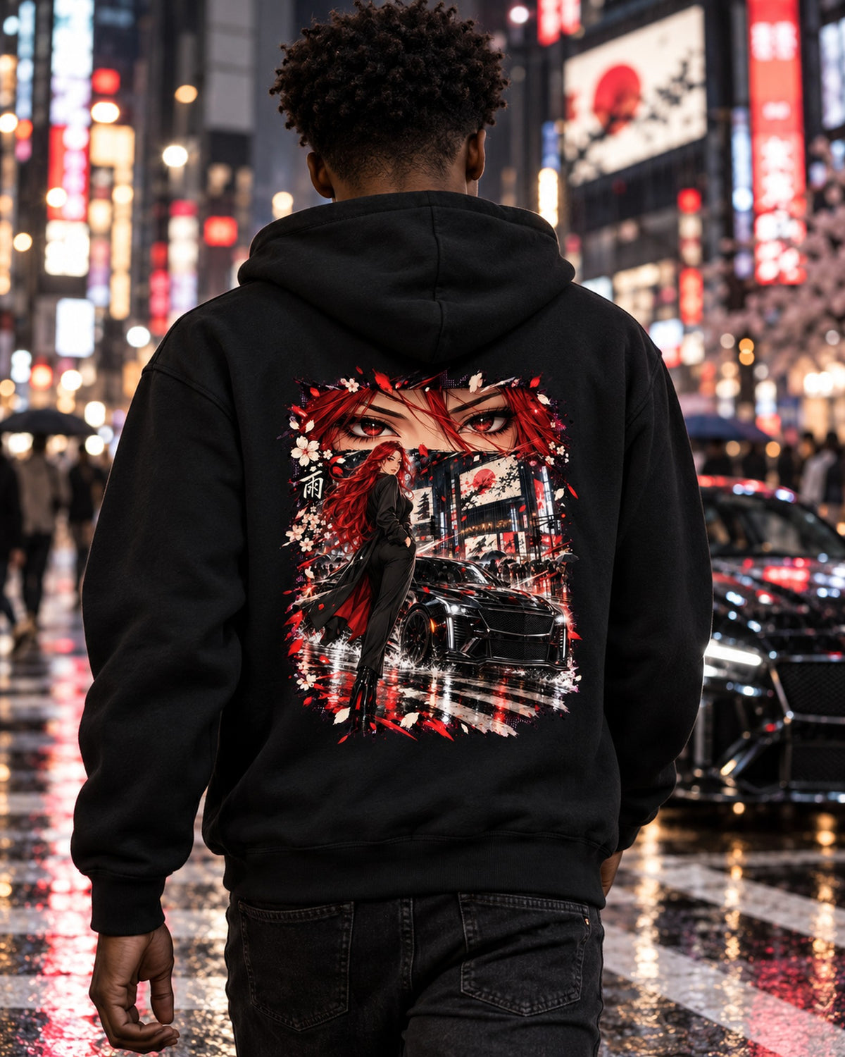Cadillac CT5-V Blackwing Anime Girl Shirt, Hoodie & More Pull Over Hoodie Black worn hero