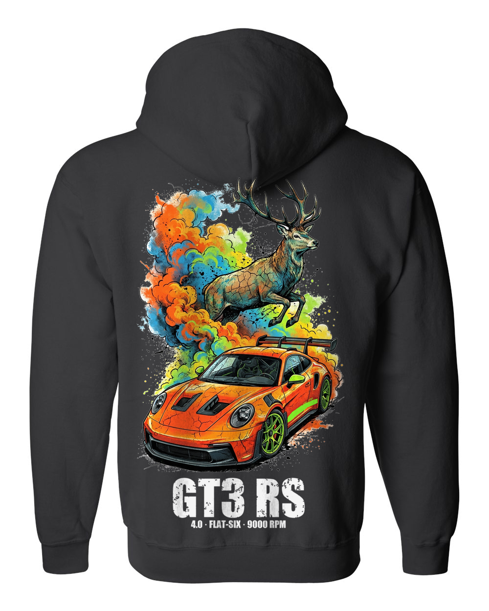 Zip Hoodie Black back