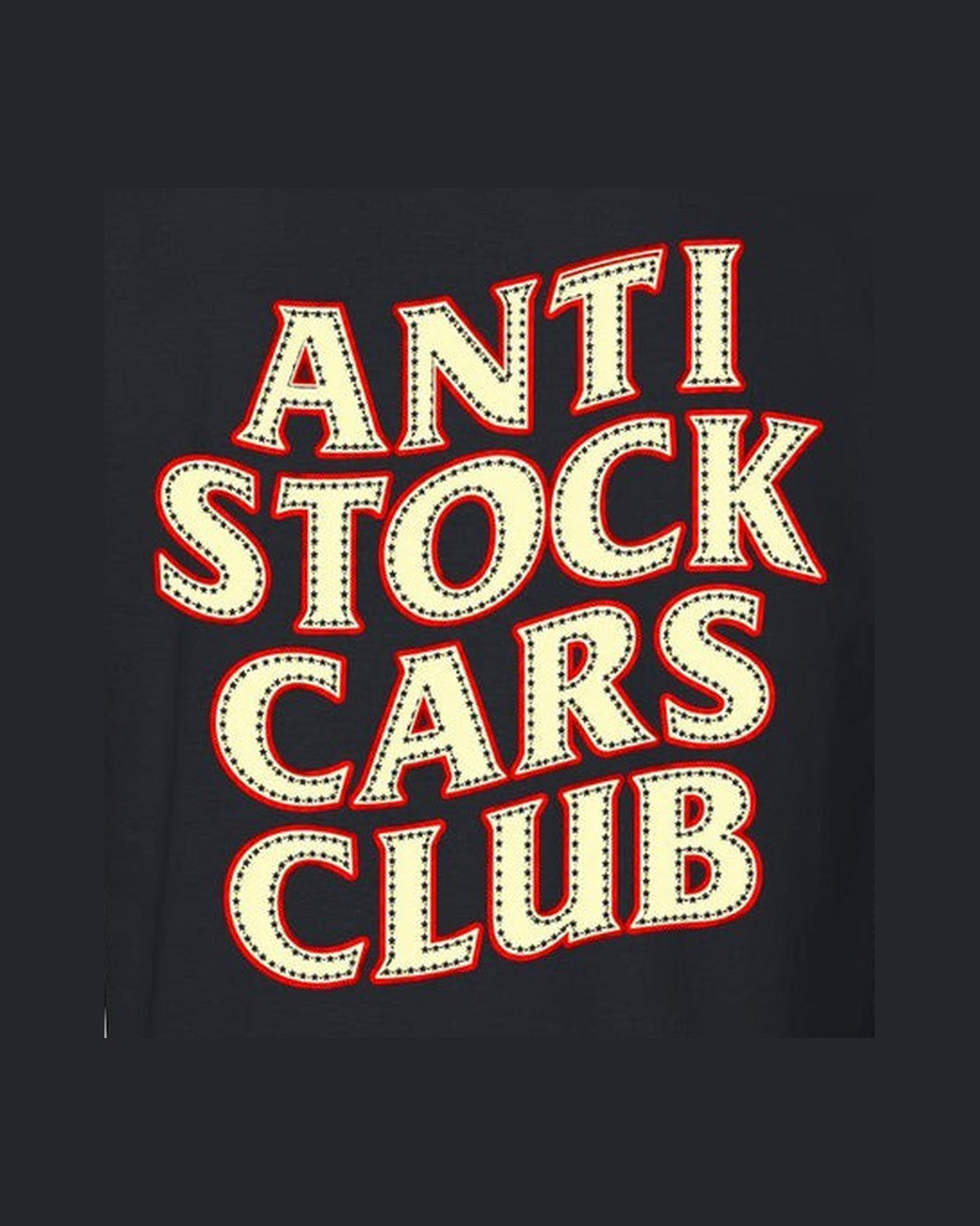 Anti Stock Cars Club Varsity College Shirt, Hoodie & More design only