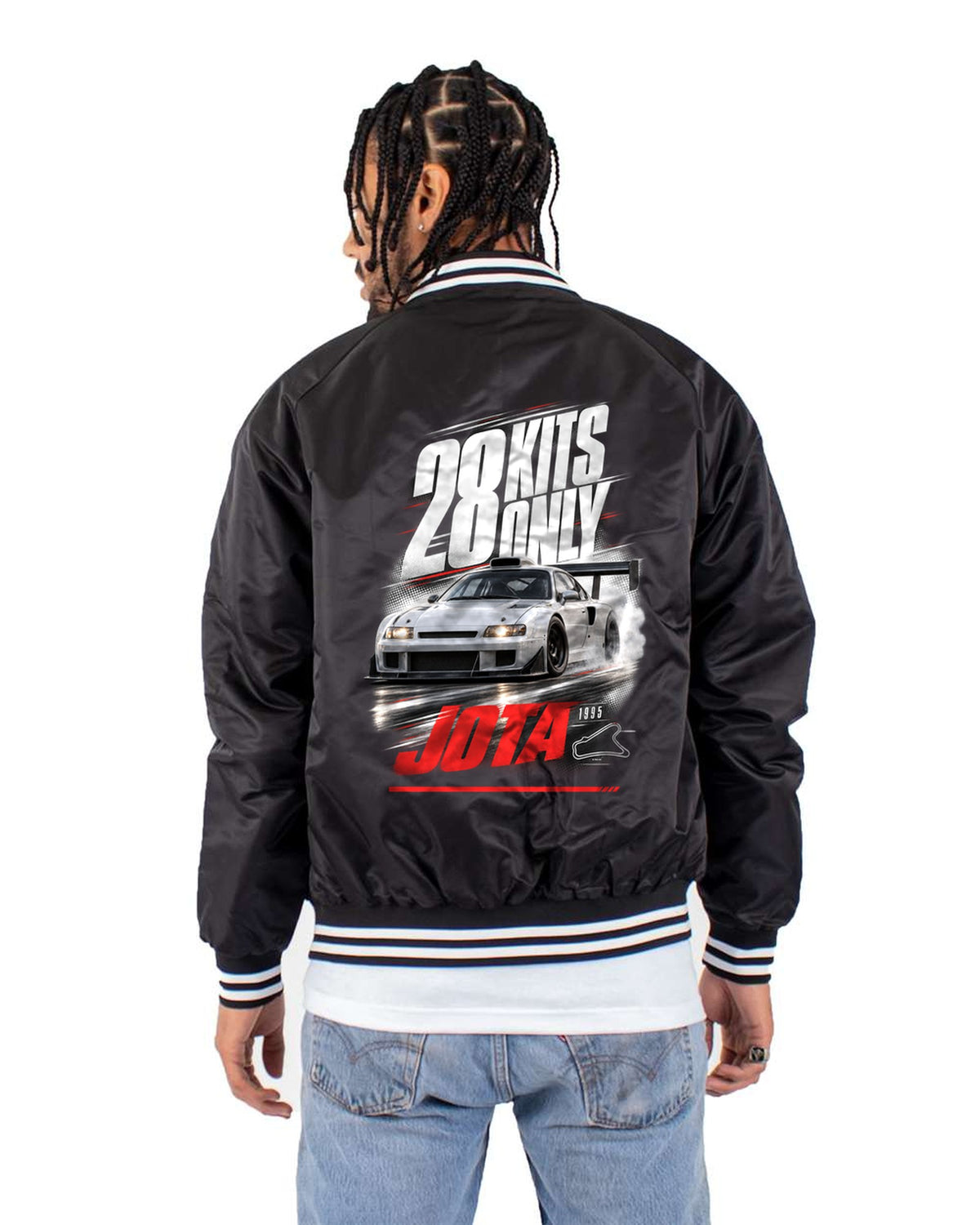 Diablo SE30 Jota 1995 Race Poster Shirt, 28 Kits Only Bomber Jacket Black back