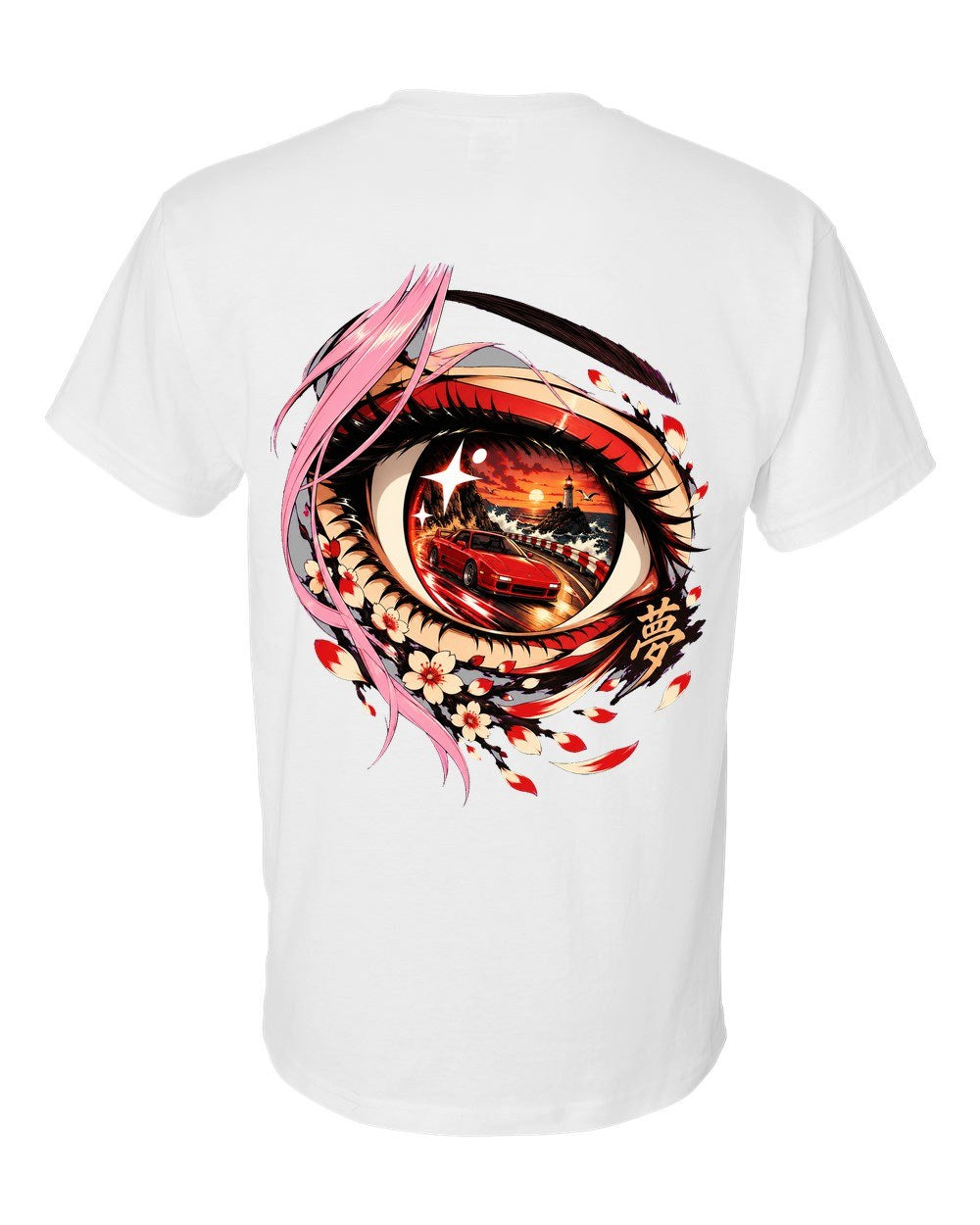 Toyota MR2 SW20 Anime Girl T-Shirt White back