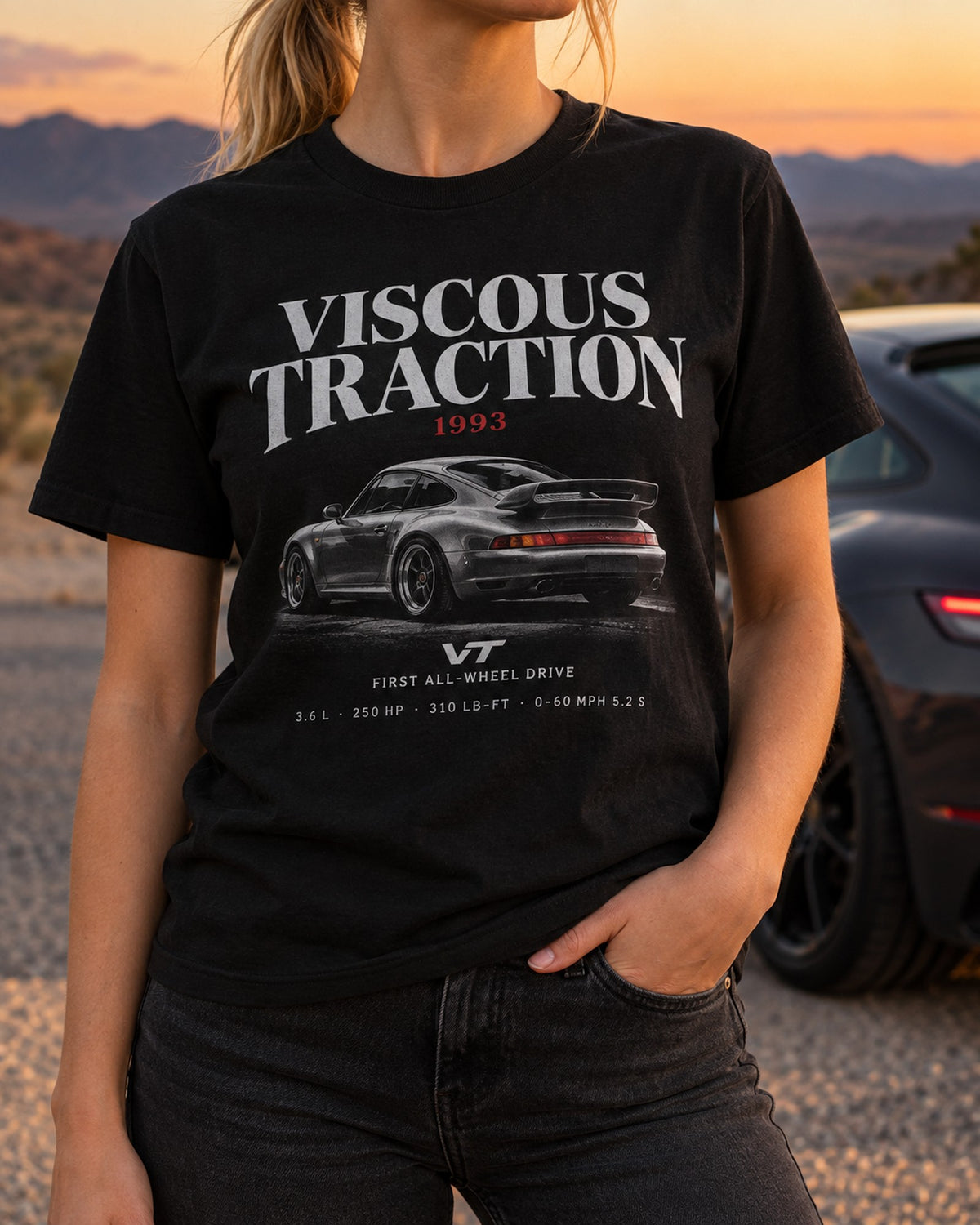 Diablo VT Viscous Traction Editorial Shirt, First AWD T-Shirt Black worn hero
