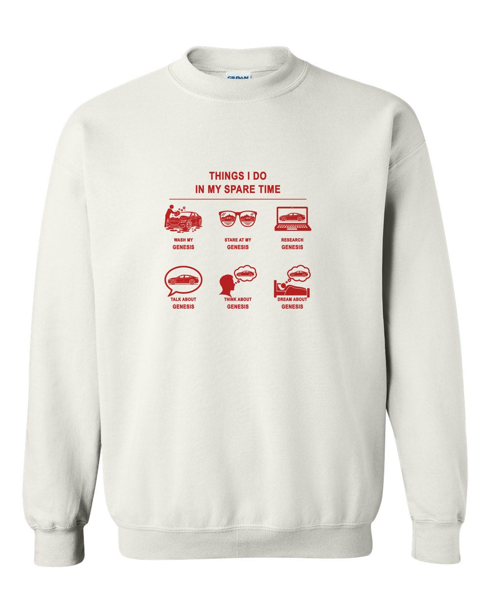 Genesis Things I Do Crewneck White front