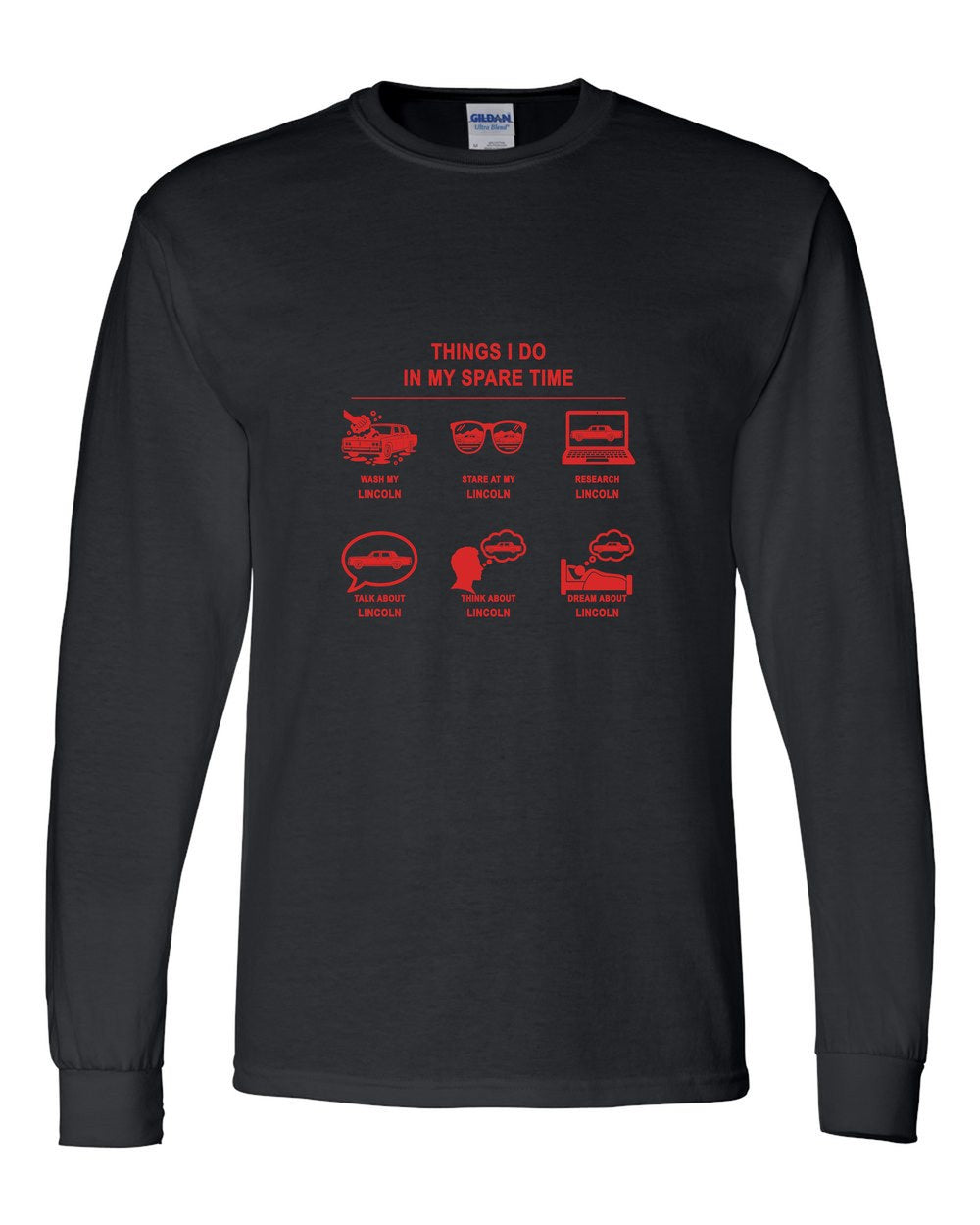 Lincoln Things I Do Long Sleeve Black front