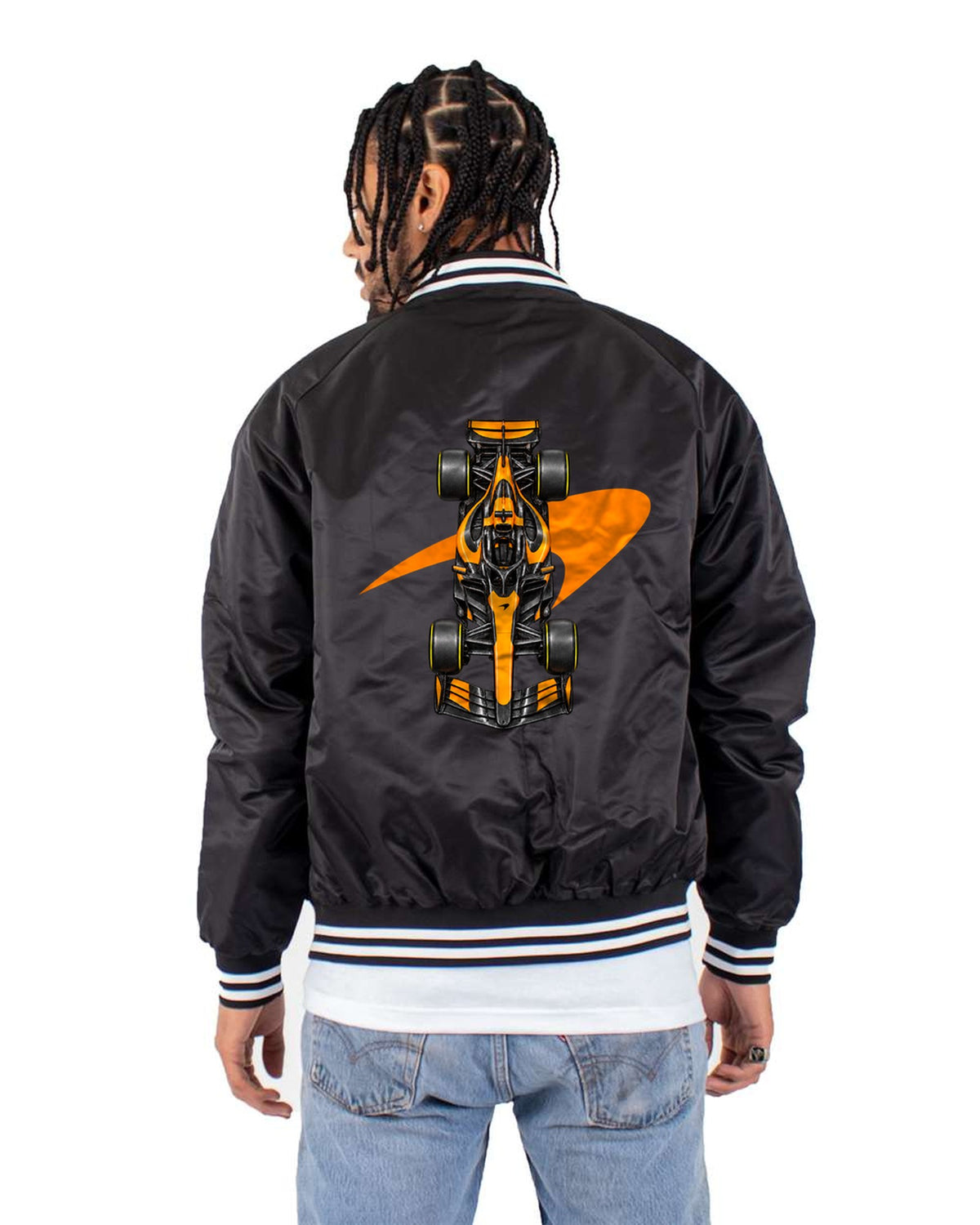 Mclaren MCL40 2026 2026 F1 Overhead Poster Shirt, Formula 1 Tee Bomber Jacket Black back