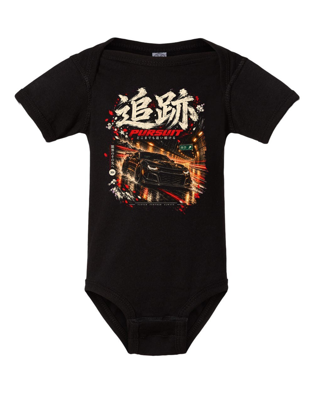 Chevrolet Camaro ZL1 1LE Baby Onesie Black front
