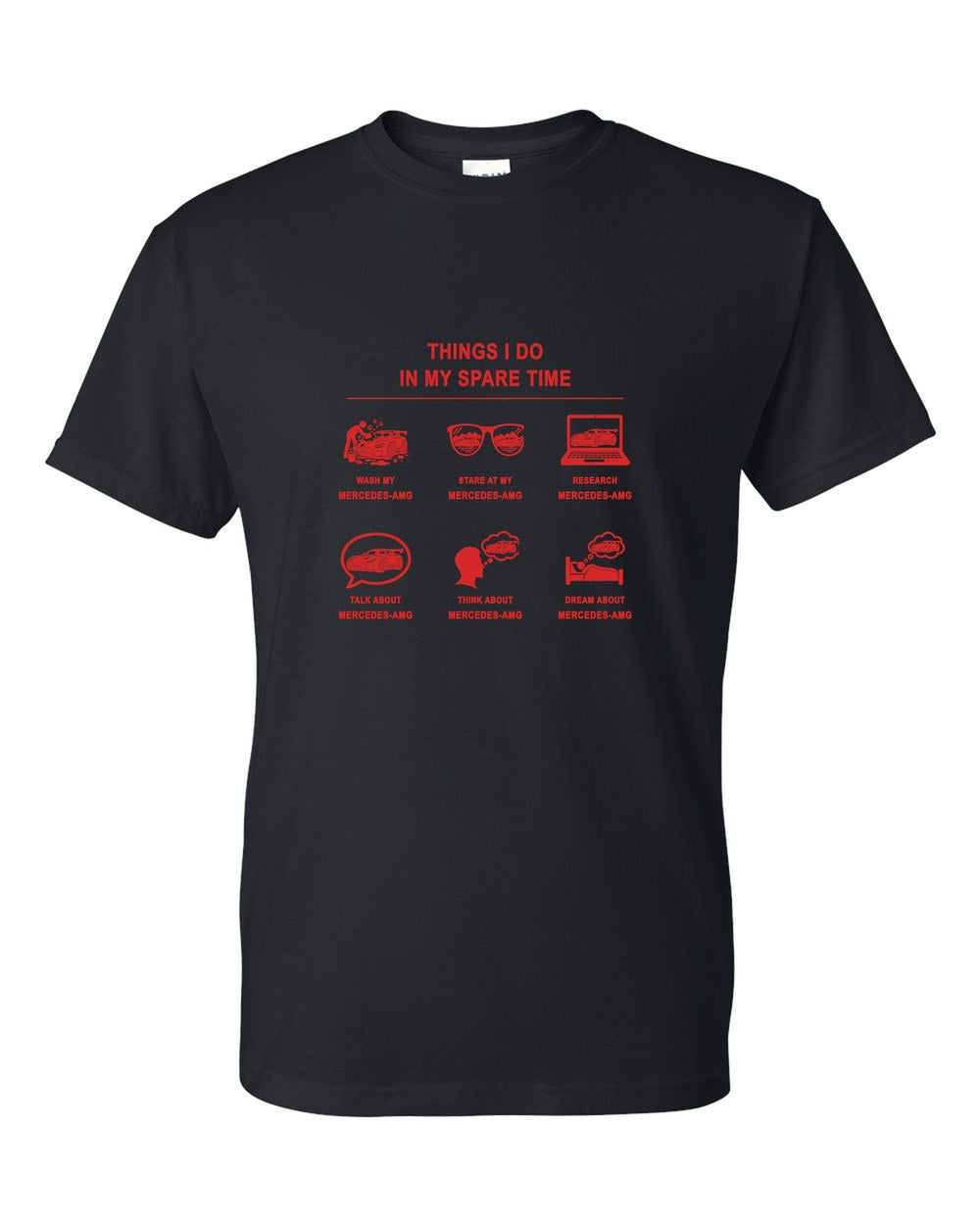 Mercedes-AMG Things I Do T-Shirt Black front