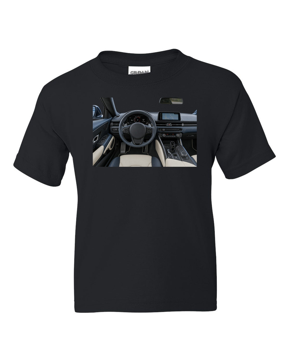 Toyota GR86 ZN8 dimension blueprint in signal red with FA24 boxer callouts black kids tee front view with the design