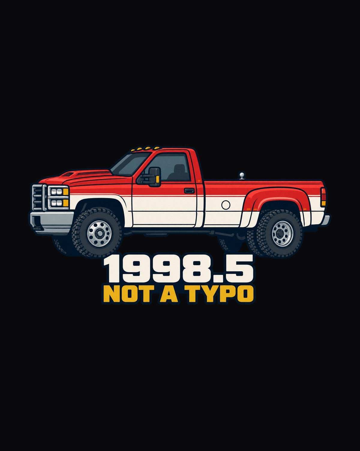 Ram 2500 24V Cummins Flat Vector Profile Shirt, 1998.5-2002 design only
