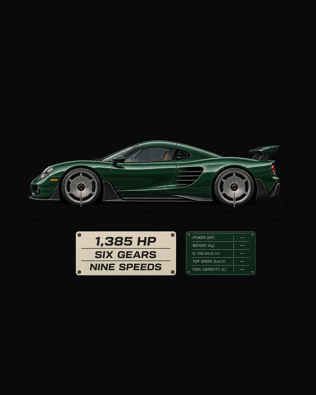 Koenigsegg CC850 Dimension Blueprint Shirt, Car Guy Gift design only