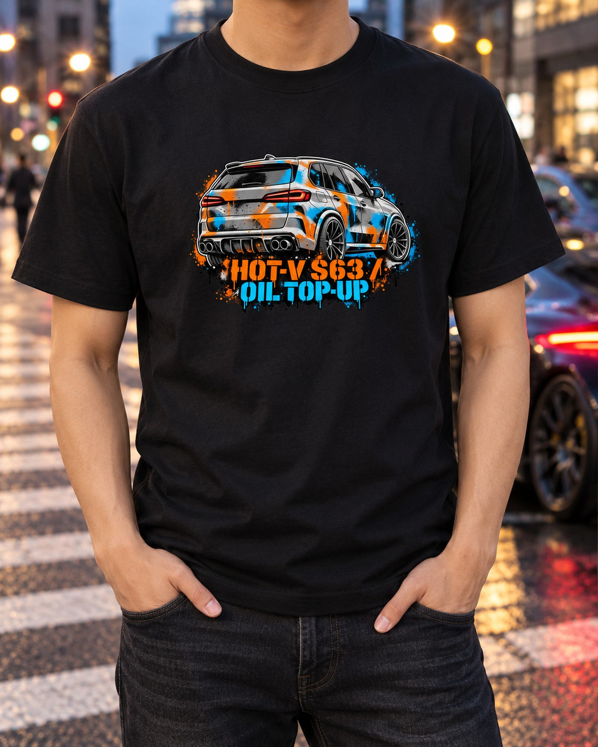 BMW i8 I12 Varsity Crest Shirt, Plug-In Hybrid Car Gift T-Shirt Black worn hero
