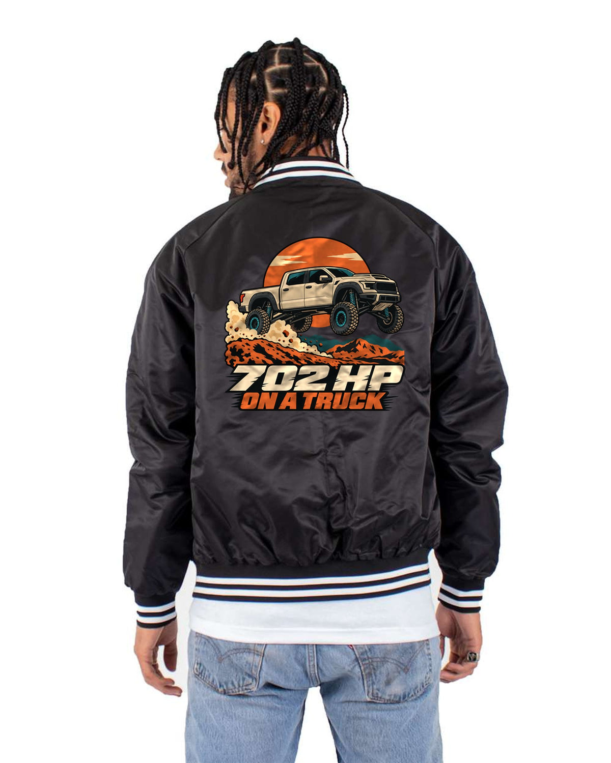 Ram 1500 TRX Dune Air Time Vector Poster Shirt, Truck Gift Bomber Jacket Black back