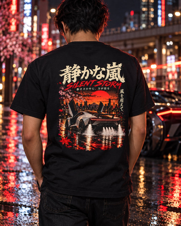 Tesla Roadster 2026 Silent Storm Shirt, Hoodie & More T-Shirt Black worn hero