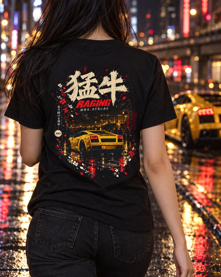 Lamborghini Gallardo Raging Shirt, Hoodie & More T-Shirt Black worn hero
