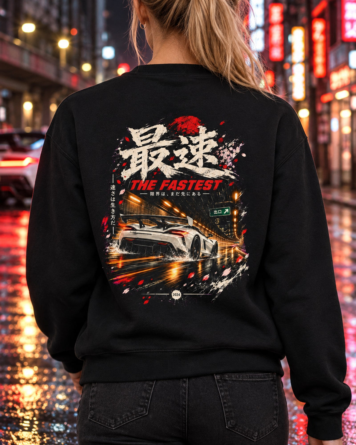 Koenigsegg Jesko The Fastest Shirt, Hoodie & More Crewneck Black worn hero
