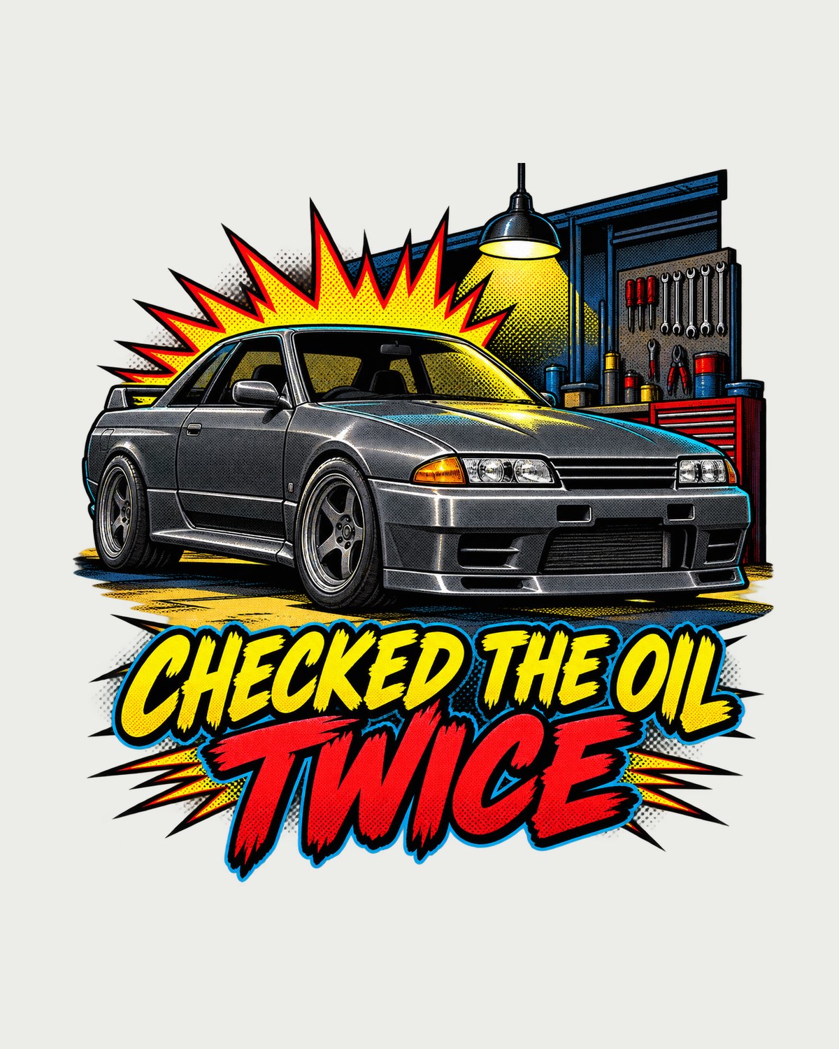 Midnight Garage R32, Skyline GT-R Comic Pop-Art Shirt design only