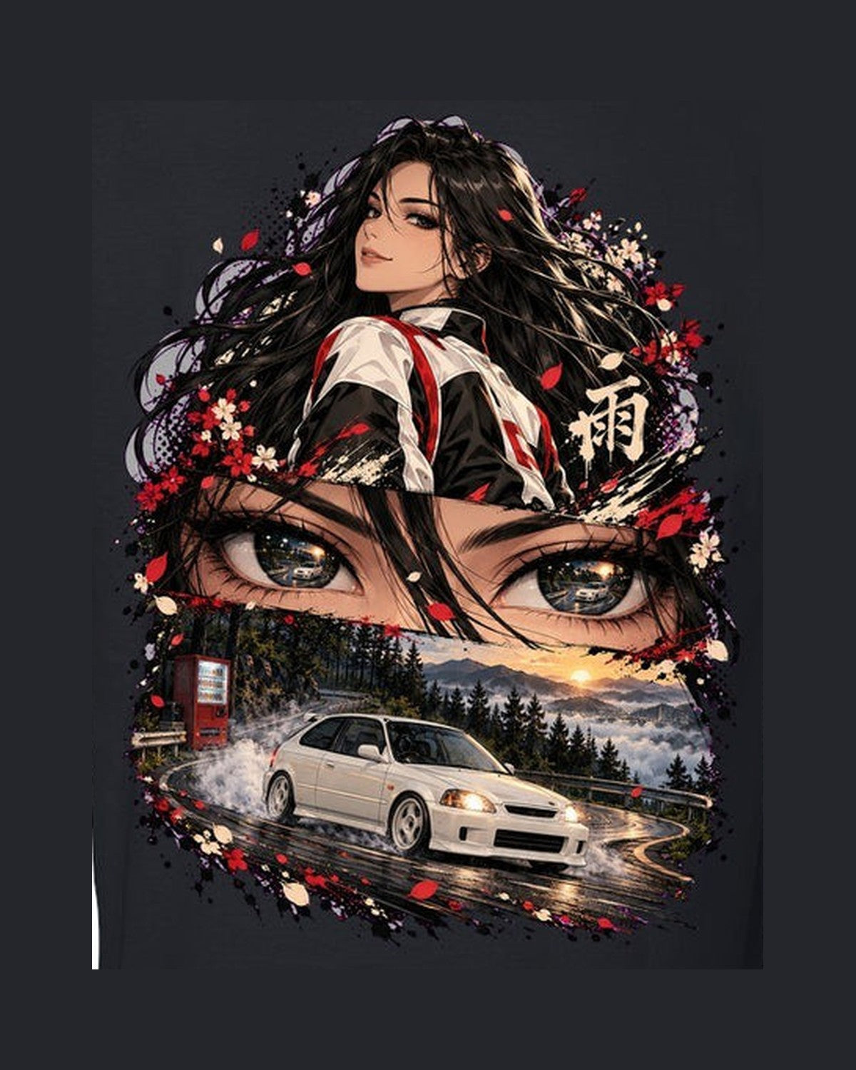 Honda Civic Type R EK9 Anime Girl Shirt, Hoodie & More design only