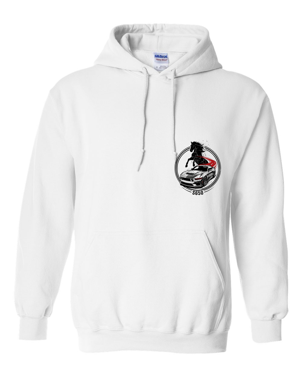 Pull Over Hoodie White front