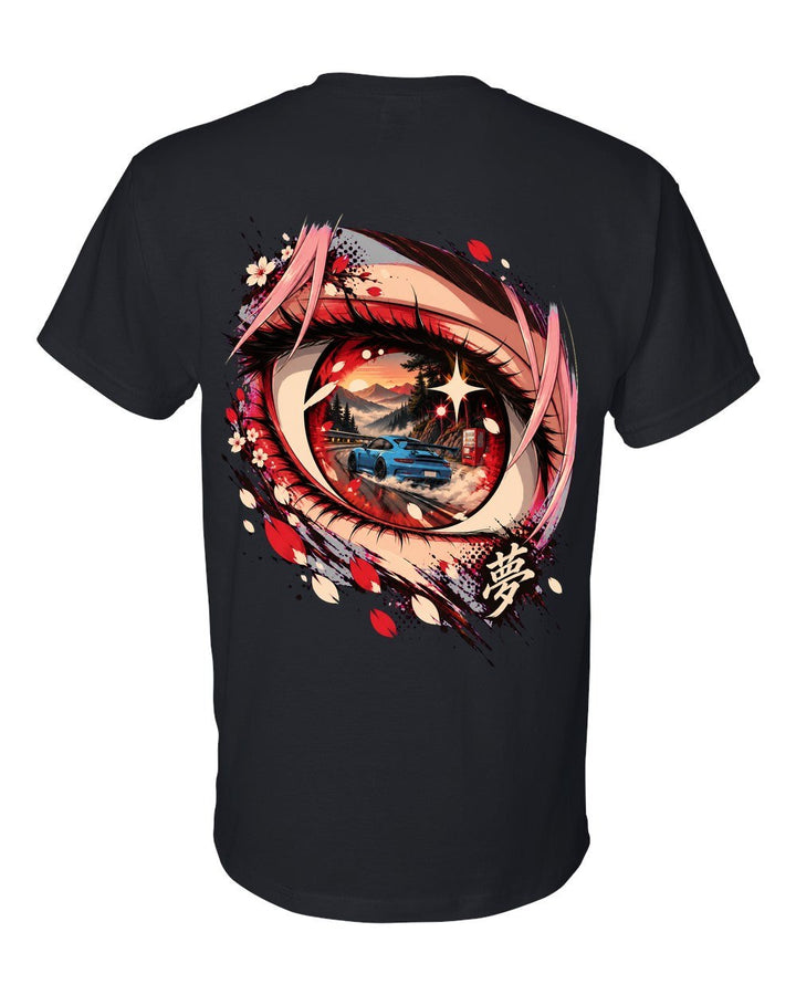 Porsche 911 GT3 RS 992 Anime Girl T-Shirt Black back