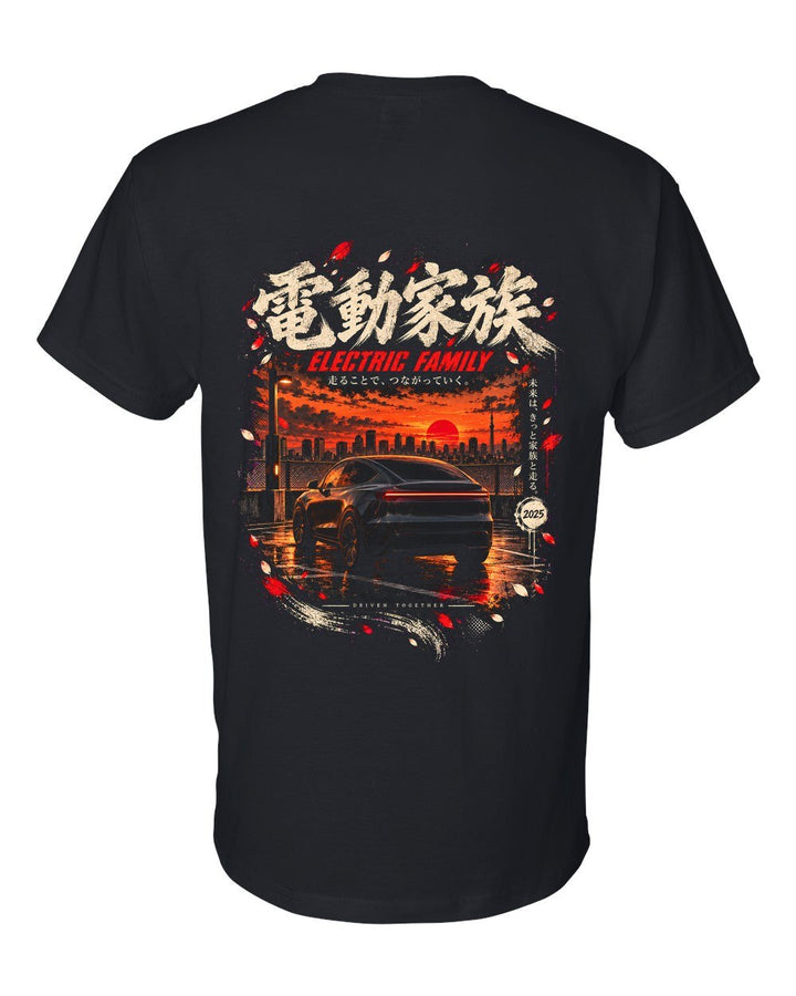 Tesla Model Y Juniper T-Shirt Black back