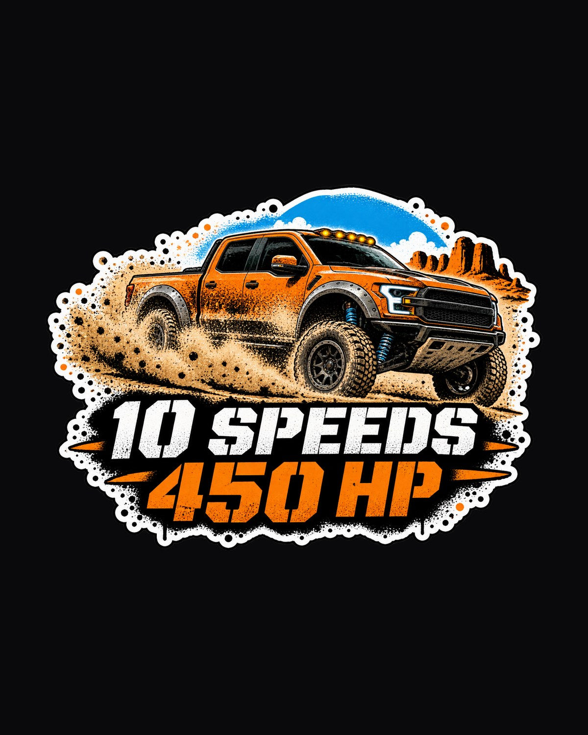 Ford F-150 Raptor Gen 2 P552 Desert Dust Stencil Tee design only