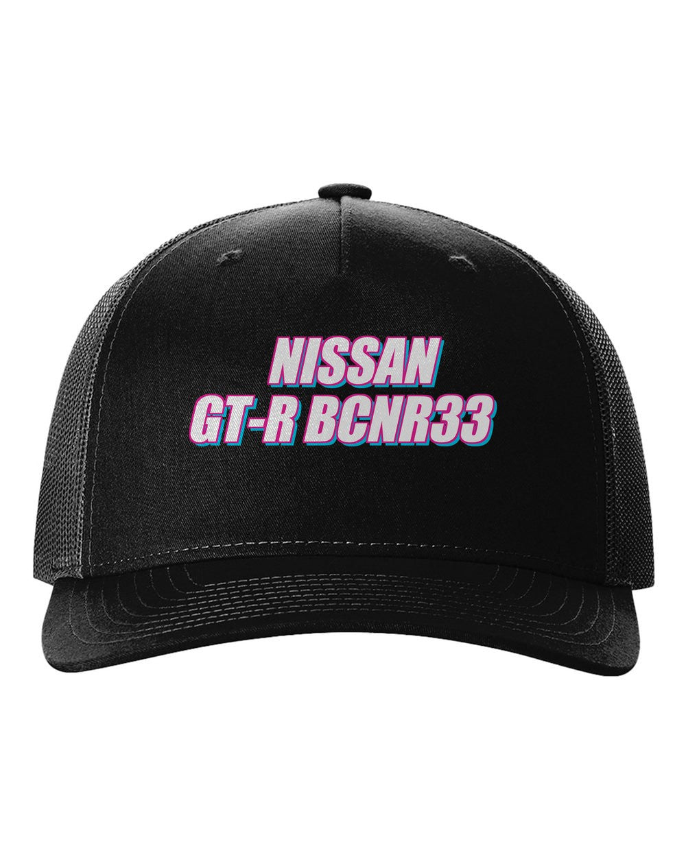 black hat front view with 車魂 mark